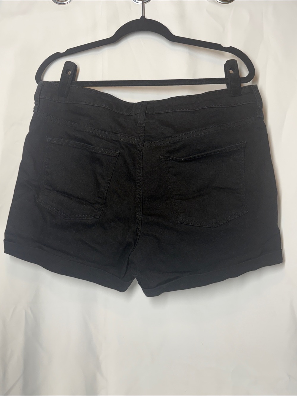 Universal Thread Black Denim Cuffed Jean Shorts - Picture 3 of 3